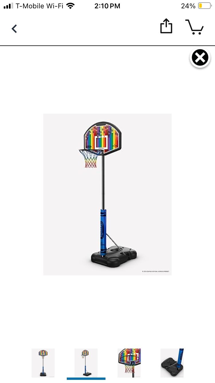Spalding X Crayola Basketball Hoop - $160