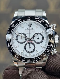 Cosmograph-Daytona White Dial Stainless Steel Oyster! Men's Watch