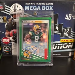 2025 Score- Josh Jacobs Green Signature