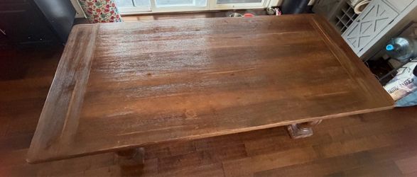 Large Rustic Wood Dining Table