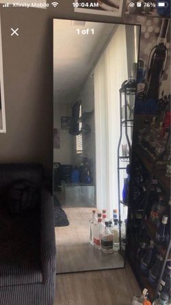 Black full body mirror