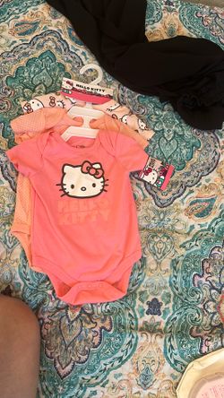 Hello Kitty onesies 3 to 6 months