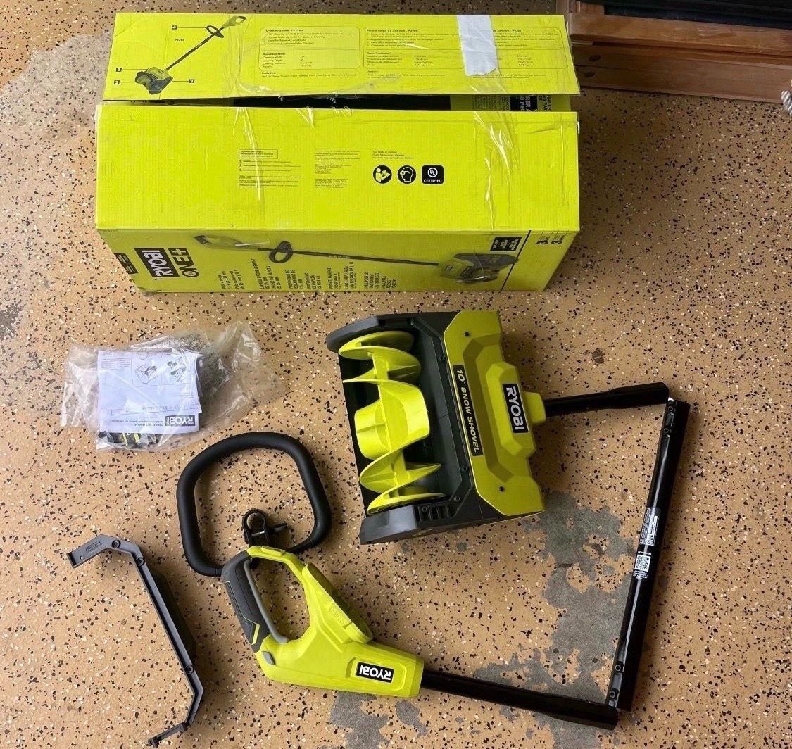 RYOBI ONE+ 18V 10 in. Single-Stage Cordless Electric Snow Shovel (Tool Only)