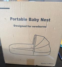 NEW Portable Baby Nest Lounger with Canopy, Mosquito Net & Backpack – Sealed Box