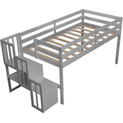 twin bed frame with mattress