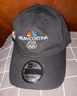 NEW Milan Cortina 2026 Olympics NBC Peacock Official Licensed Black Hat Cap