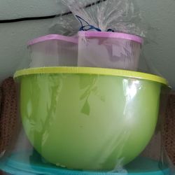 Tazones de Tupperware $60 precio firme