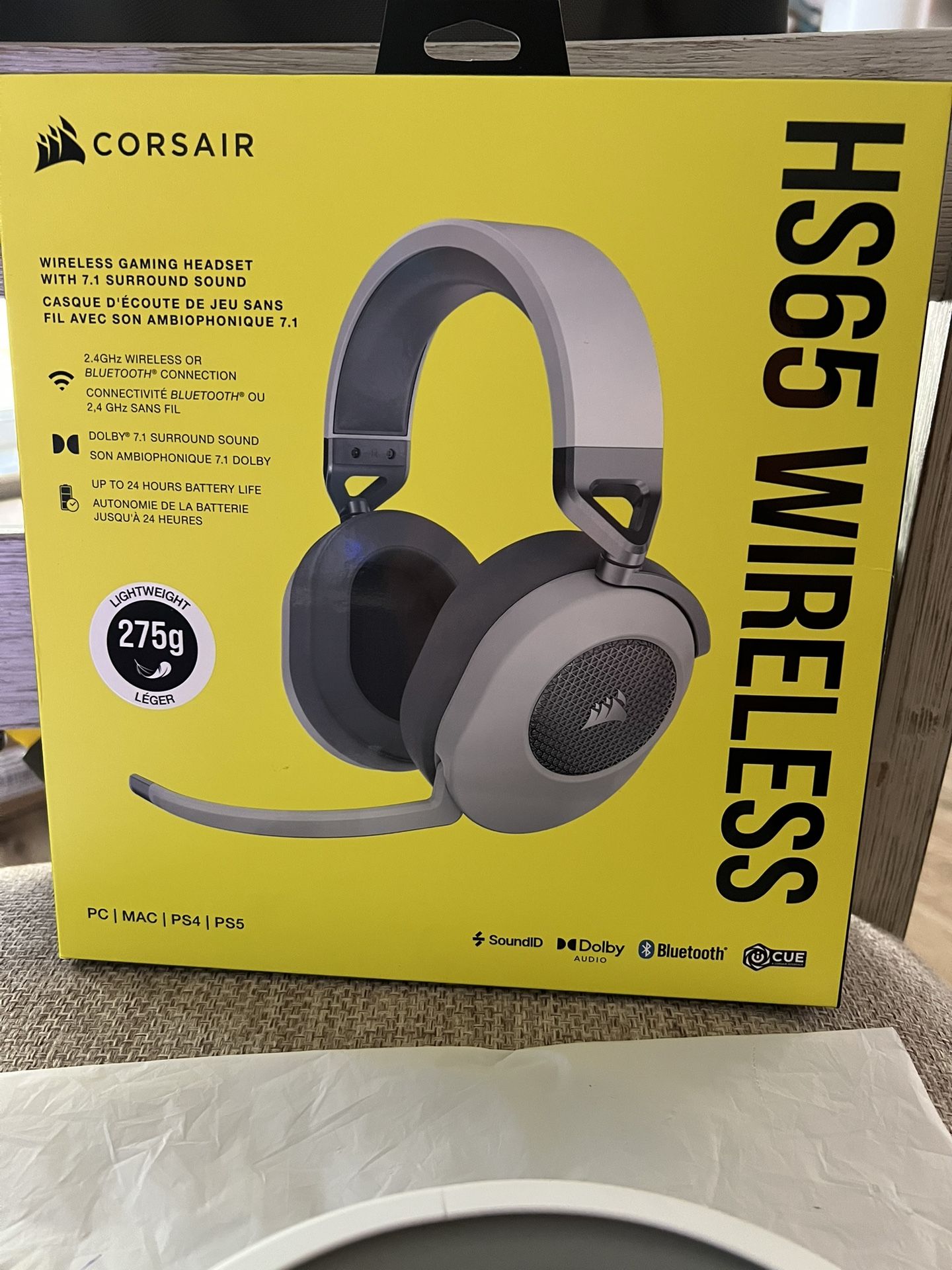 Corsair HS65 Wireless Gaming Headset Dolby Audio 7.1 Bluetooth