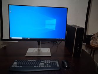 Hp desktop computer windows 10. good working condition.  AMD Athlon 824 processor.   1 Tb hard drive.  8 gb ram.  64 bit operating system.   dvd reade