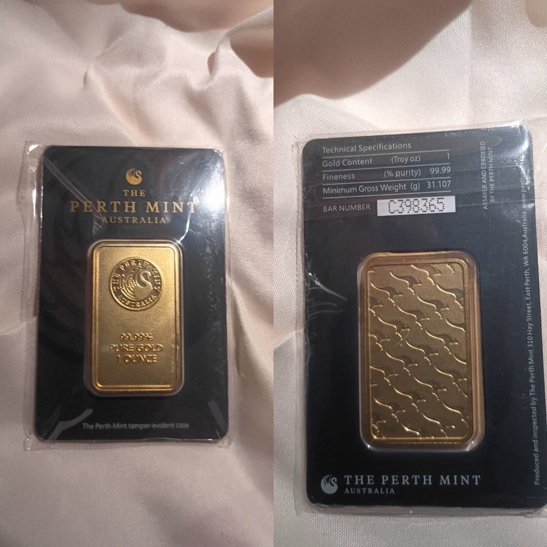 The Perth Mint 1 oz Gold Bar