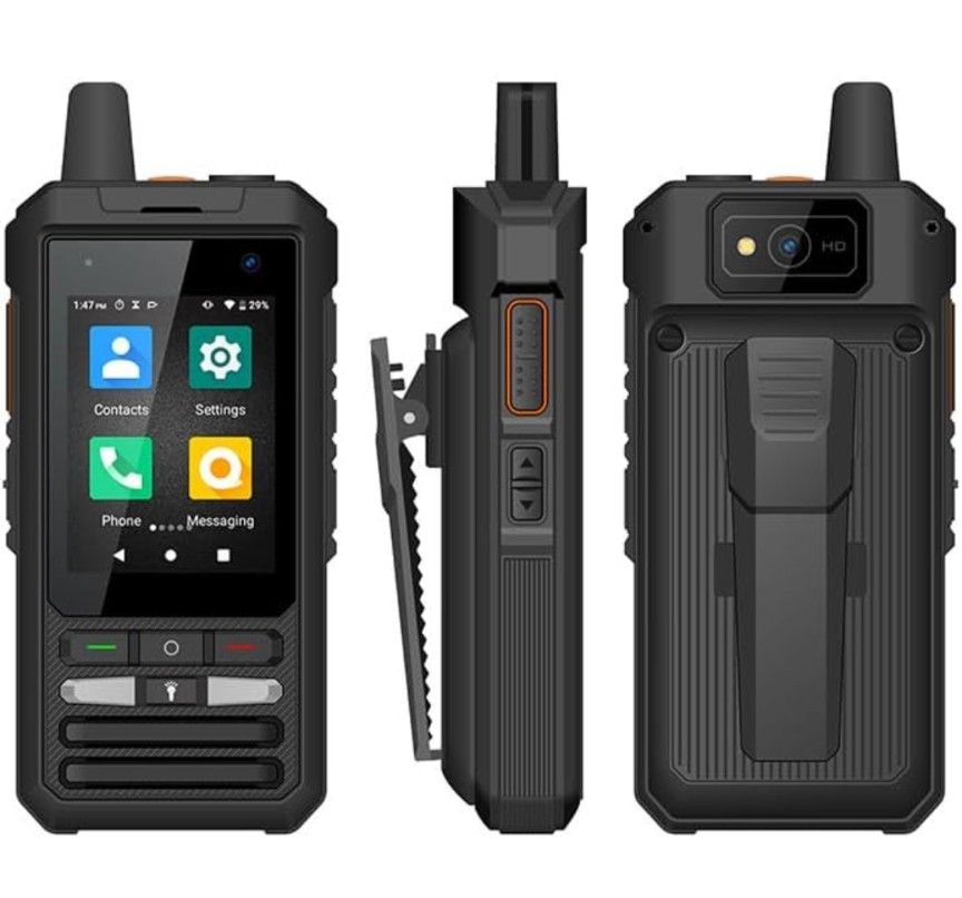 Anysecu W8pro 4G Network Radio Zello Android 10 WiFi 2.8i NCH Mobile Phone Realptt GPS Walkie Talkie Support Zello and Real PTT