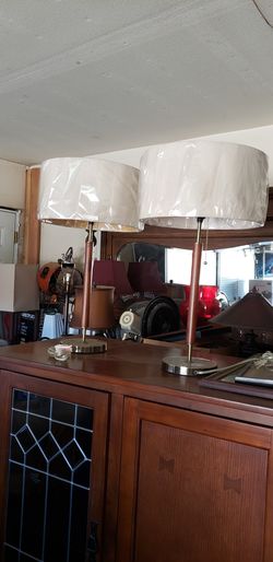 Mid- Century Modern Lamps Pair Or  Sold Separately $20.00           