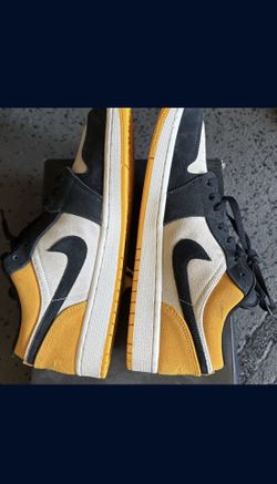 Air Jordan 1 Low Sail/Gym Red University Gold Size 9.5 2019