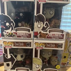 Funko Pop Set. Don’t Starve. Video Game Theme. 
