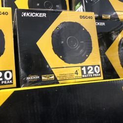 Kicker 4 Inch Speakers On Sale Today For 49.99