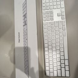 White Apple Magic Keyboard