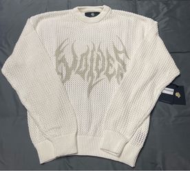 Men’s Darc Sport Cream Long Sleeve Knit Sweater - Size Medium