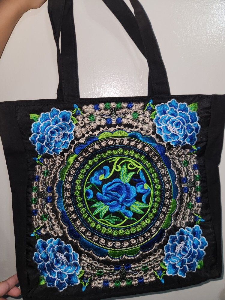 Tote Bag With Zipper/ Bolsa Con Zipper