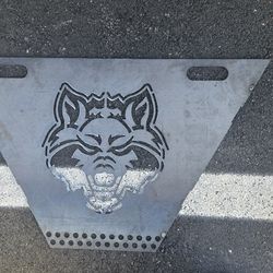All Steel Red WOLVES Stencil