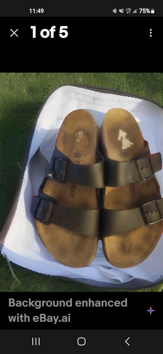Birkenstock Sandals DOUBLE Blk Strap MENS EU - 44/ US- 11