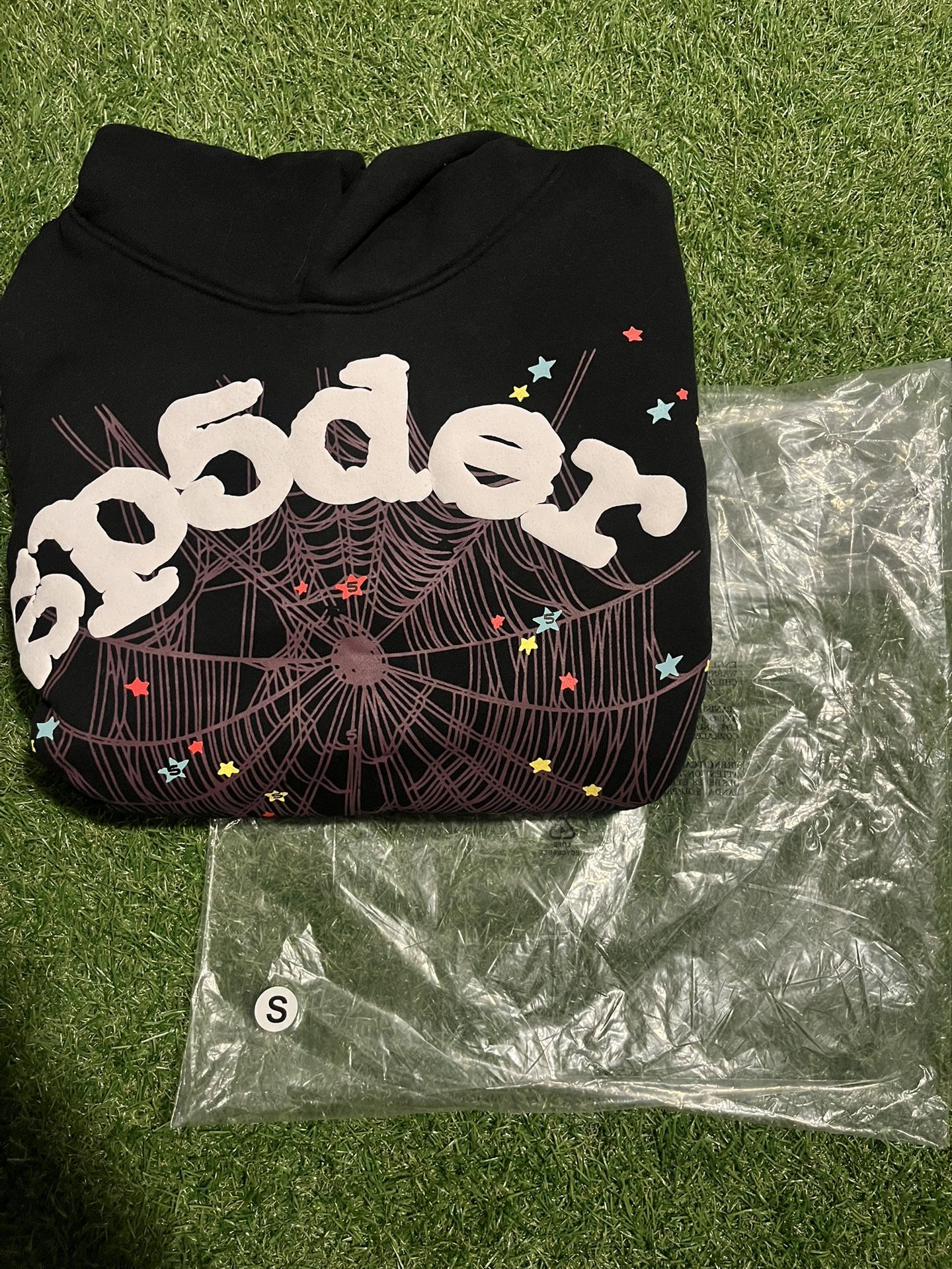 *BRAND NEW* SP5DER LOGO HOODIE “BLACK” S
