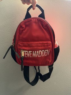 Steve Madden small red backpack