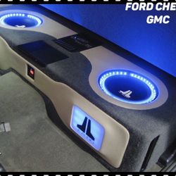 Sound System For Cars & Trucks, sistema de sonido Jlaudio Sundown Skar Kicker Ds18