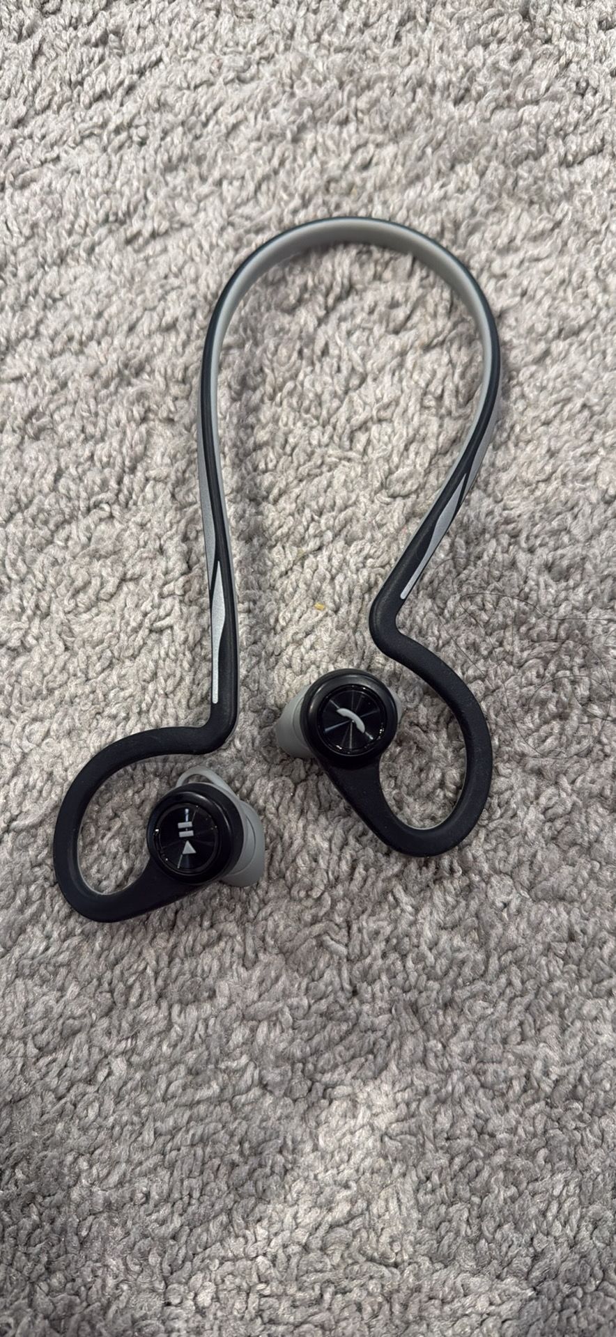 Plantronics black and gray Bluetooth wireless headphones