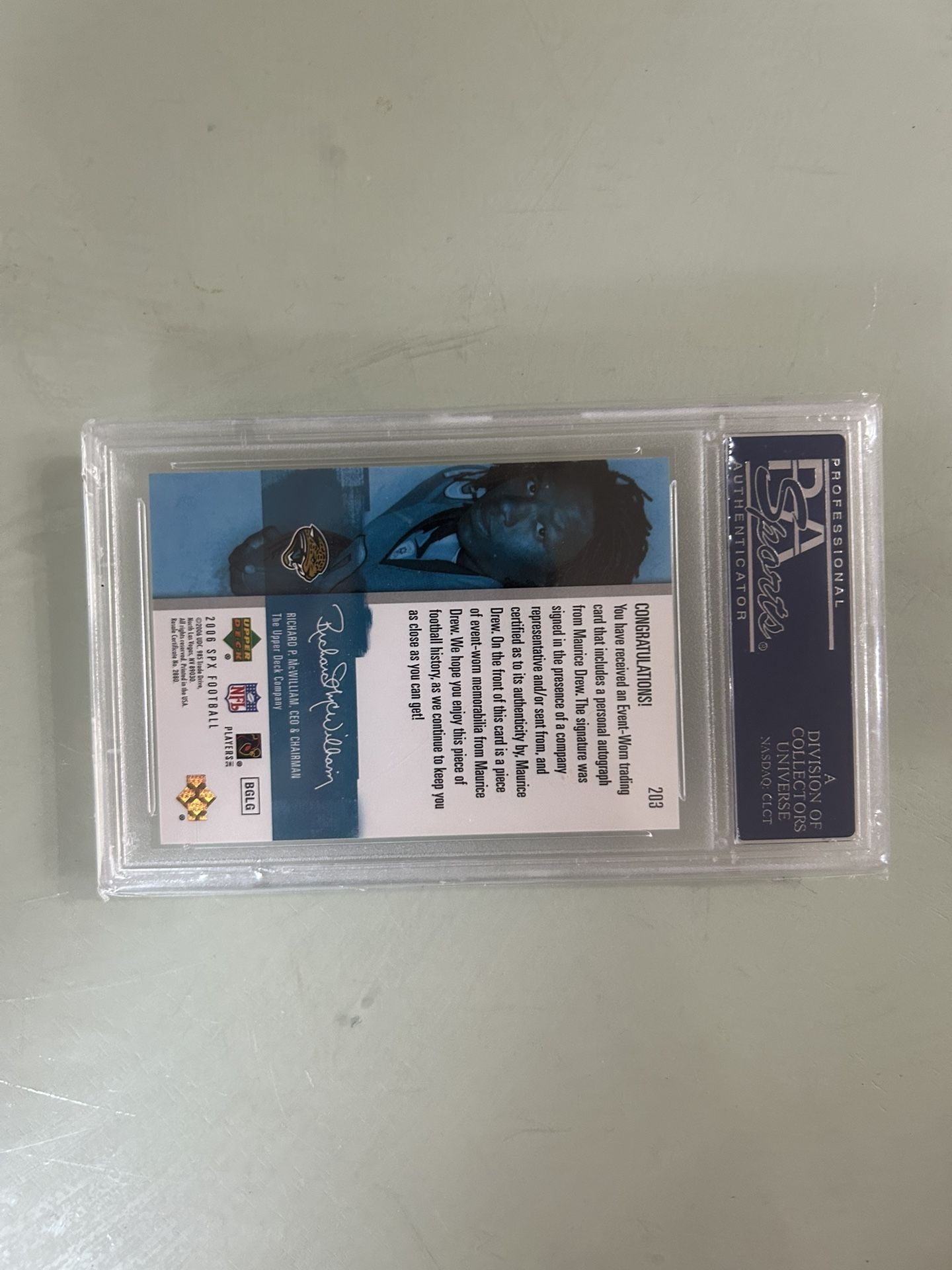 Maurice Jones Drew Rookie Card RPA Psa 10