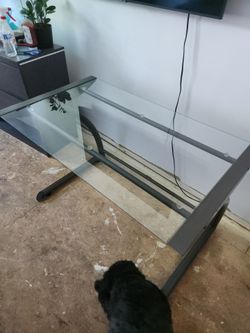 3 piece L shaped Glass desk