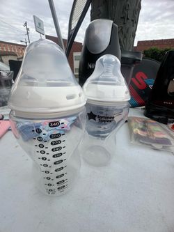 2 Tommee tippee baby bottles both for $5
