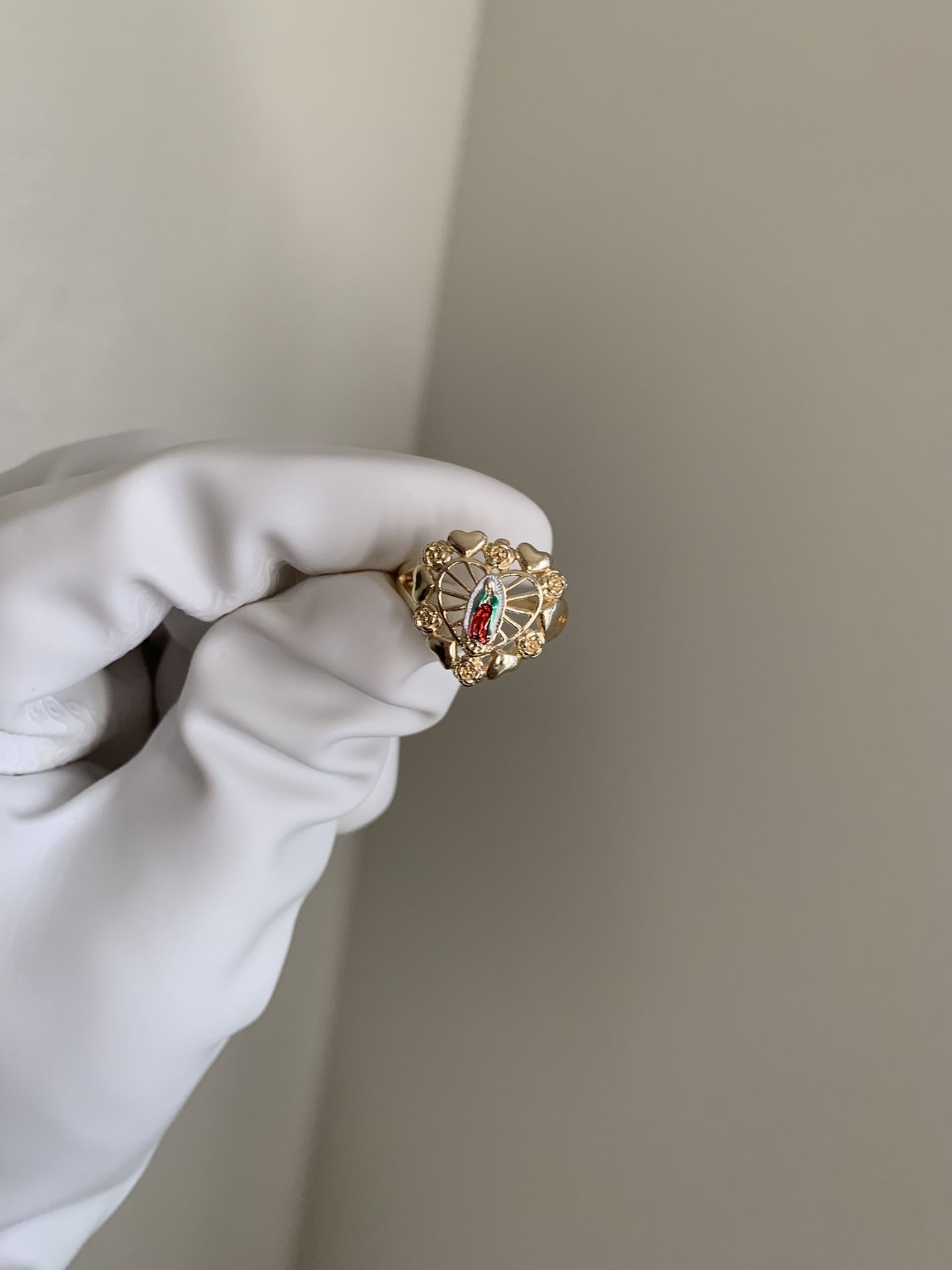 Gold Plated Size 7 Virgencita Ring