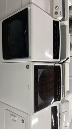 Whirlpool Washer & Dryer Set – HE Top Load + Front Load Dryer, White