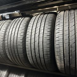 SET OF TIRE 255 40 20 GOODYEAR 85% LIFE