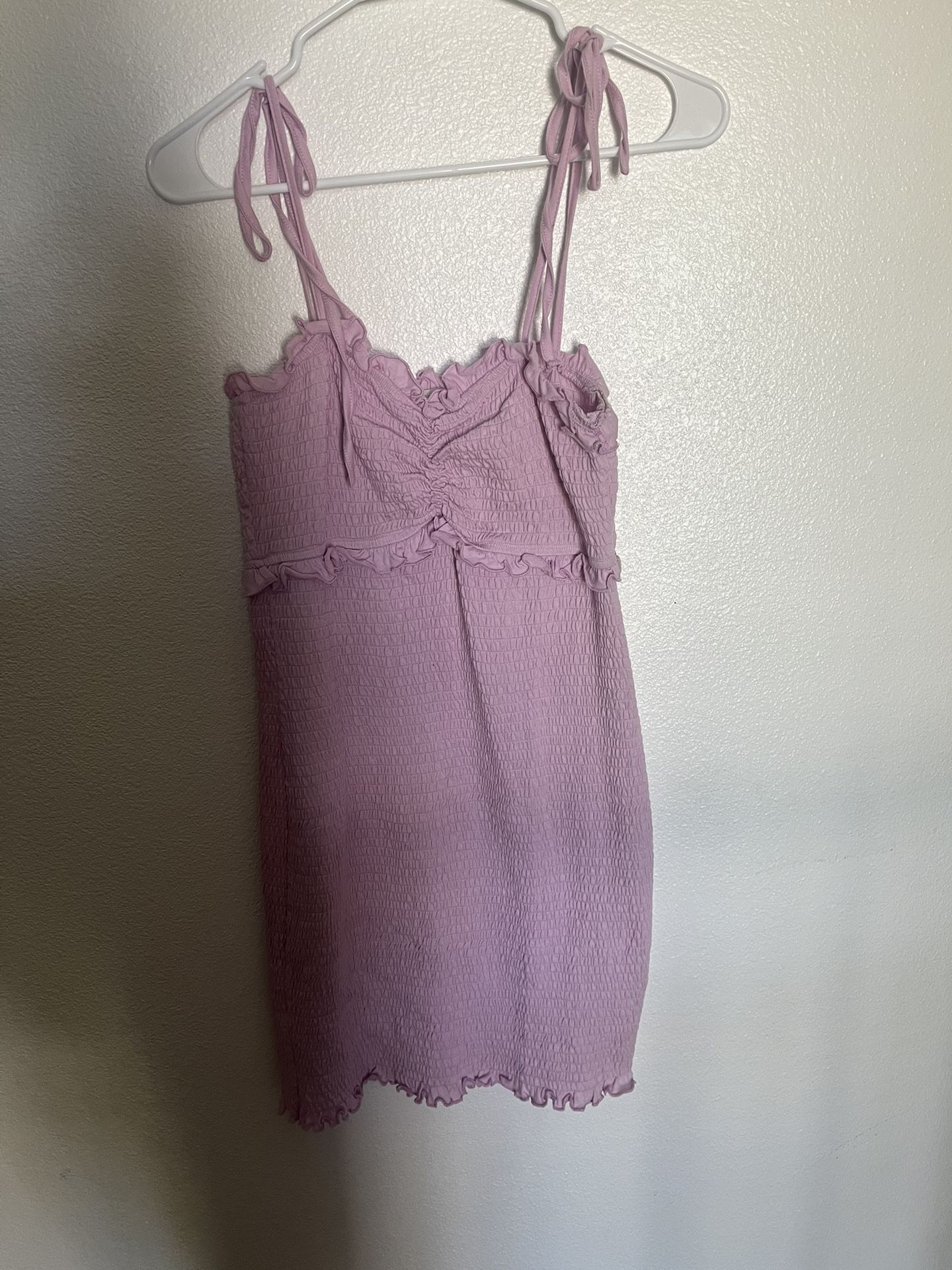 Purple srunch dress 