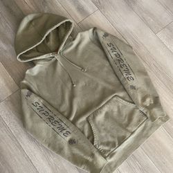 Supreme Olive Hoodie - Size Medium