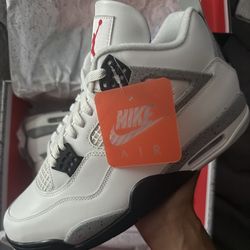Jordan 4 White Cement 