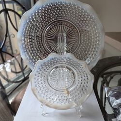 Fenton Moonstone 9" Bowl & 5-1/2" Bowl Set