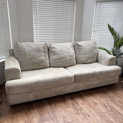 Beautiful Ashley Sofa – Beige 3-Seater Couch (Soletren Retail $1,099) – $299 obo