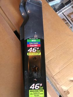 2 pack of blades. Riding mower.