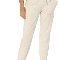 Daily Ritual Womens Relaxed Fit Terry Cotton Pocket Jogger Pants Small