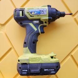 Ryobi Impact Driver Drill And Battery 