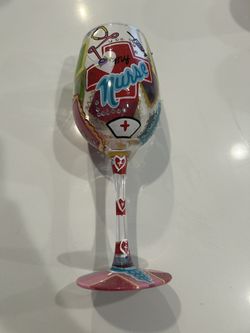 Nurse wine glass