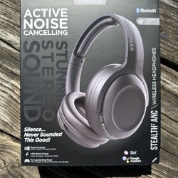 HyperGear Stealth2 ANC Wireless Bluetooth Noise Cancelling Headphones .