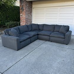 FREE DELIVERY - Ashley Gray Cloud Sectional Couch