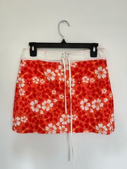 Vacation Tropical Print Skirt (Water-Friendly) Swim-Cover Up