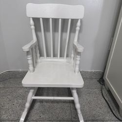 rocking chair toddler size white