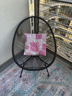 Patio Wire Black Chair