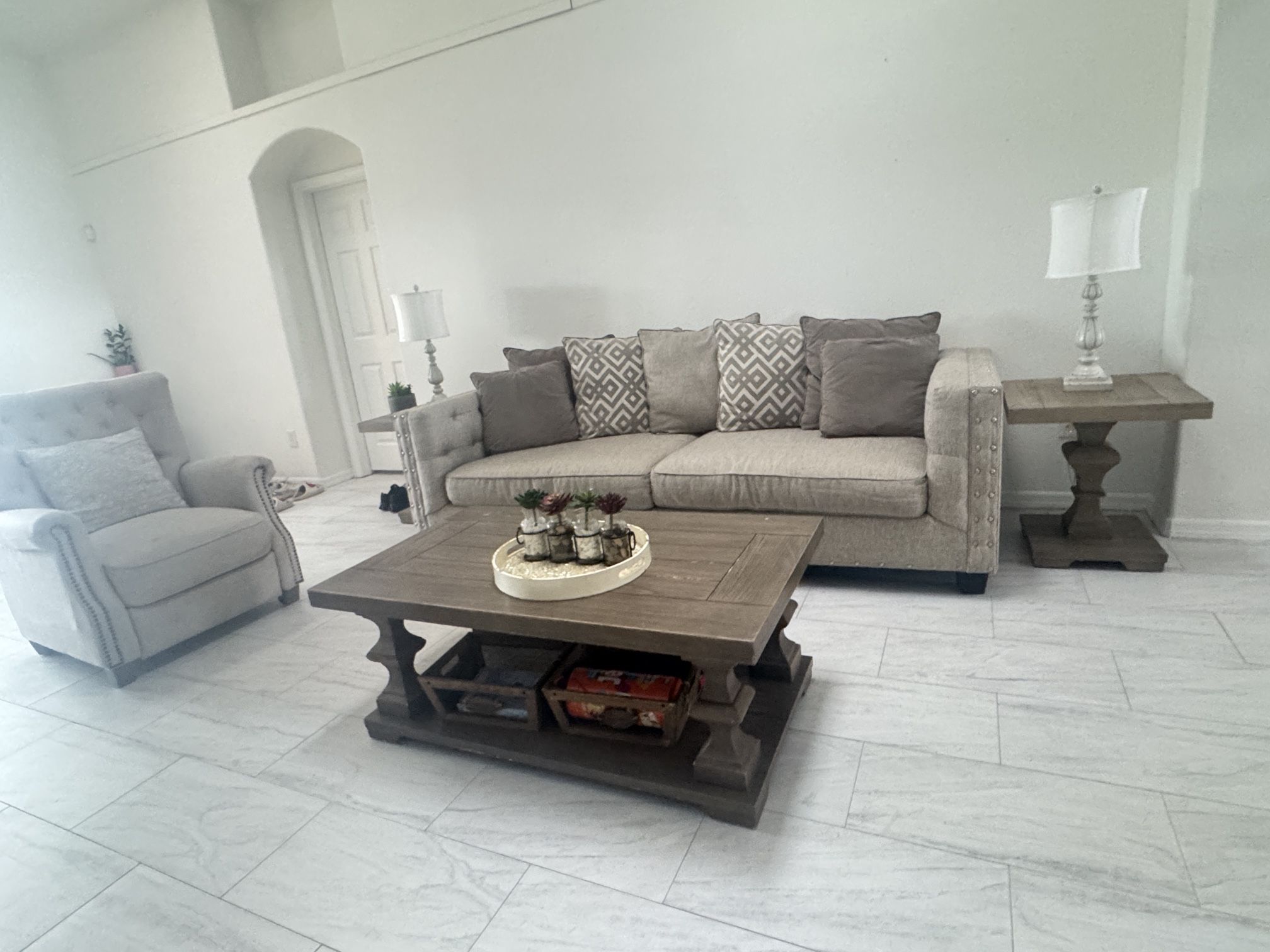 Great Condition Couch And Recliner
