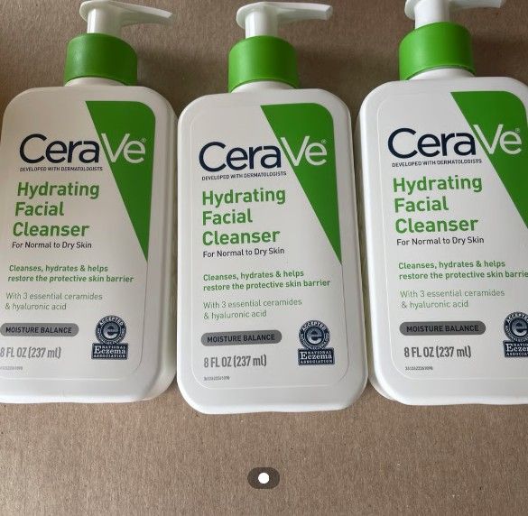 CeraVe Hydrating Facial Cleanser X3